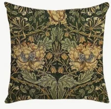 William Morris Abstract Floral Design Throw Pillow Cover Home Decor  18x18”