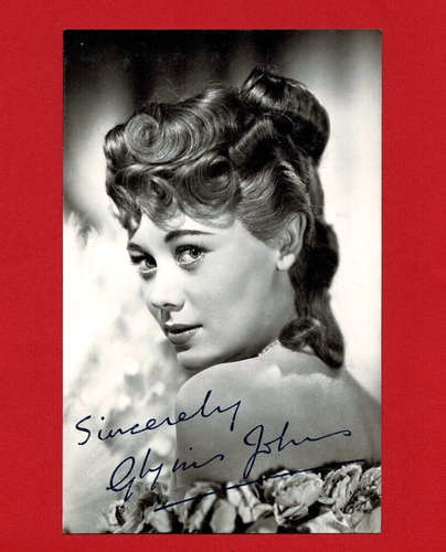 GLYNIS JOHNS - AUTOGRAPHED FILM STAR POSTCARD - FACSIMILE SIGNED CARD (XL02)