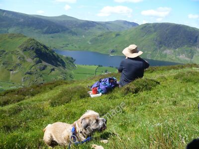 Foto 12x8 Brew Time Buttermere\/NY1717 Eine Pause zur Erfrischung auf Lad How c2011