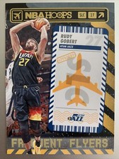 RUDY GOBERT #3 Jazz WINTER GOLD FOIL FREQUENT FLYERS 2021-22 Panini NBA Hoops
