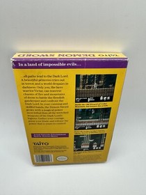 Demon Sword (Nintendo NES, 1988) Complete CIB - Taito Rare Nice Shape!