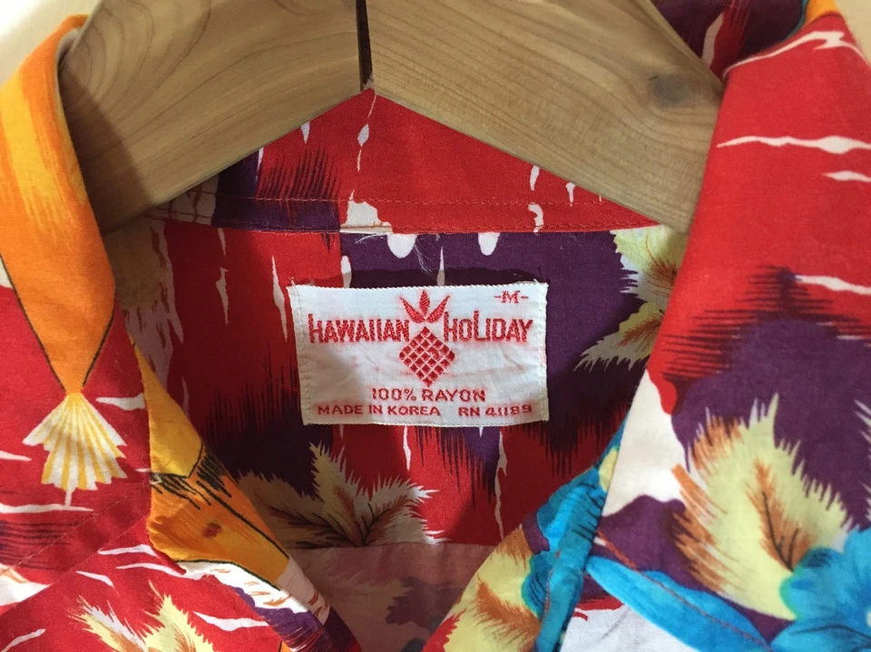 Camisa Aloha Havaiana Vintage Anos 50 Férias Média - Imagem 4 de 4