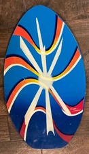 VINTAGE MICHAEL SEARLE WOOD SKIM BOARD BOOGIE BOARD SURF 35”