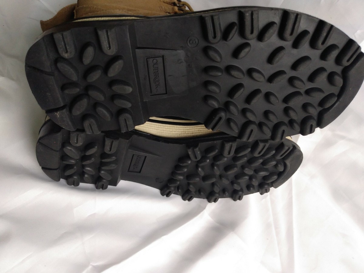 Outbrook Duck Boots Size 8 Leather and Rubber Griz 3 