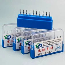 50pcs DI-SS41 Dental Diamond Burs Flat-end Tapered Medium High Speed Handpiece
