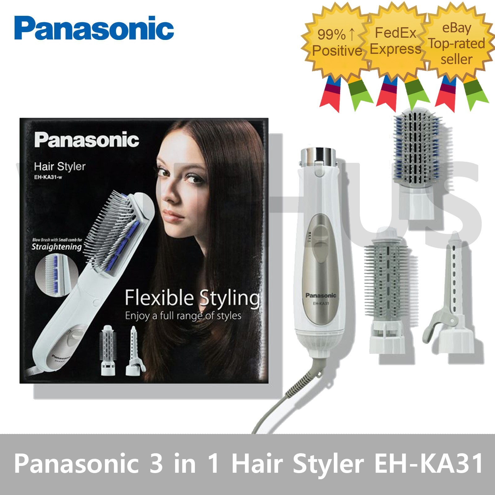 Panasonic EH-KA31 3 in 1 Hair Styler Electric Air Hair Brush Panasonic EH-KA31 3 in 1 Hair Styler Electric Air Hair Brush