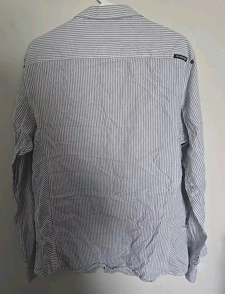 Ocean Current Striped Button Down Shirt Size XL Excellent Condition  - Image 2 of 4