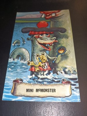 Comic, Nessie Themenkreatur, Loch Ness Monster, Mini McMonster & Teddybär