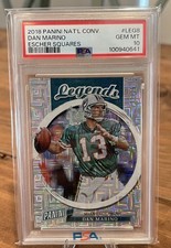 2018 Panini National Convention Dan Marino #LEG8 Escher Squares /25 PSA 10 POP 1