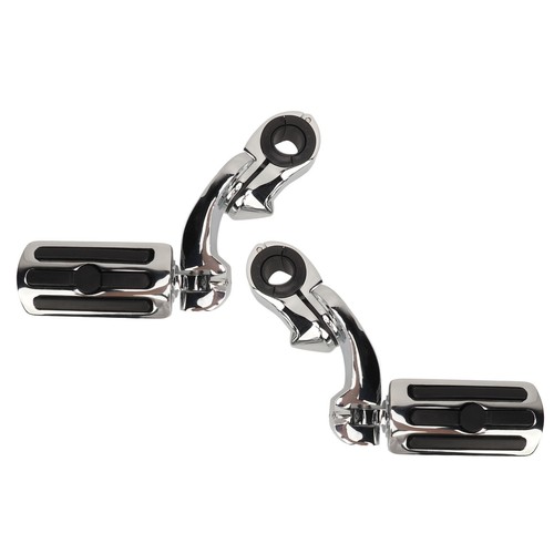 ⁺Short Type 2Pcs Motorcycle Highway Foot Peg Chrome Adjustable Comfortable - Picture 14 of 24