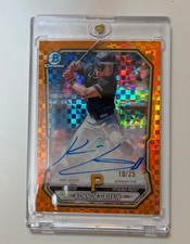 2026 Bowman Chrome Baseball Konnor Griffin Orange X-Fractor Auto 10/25 Pirates