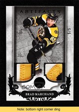 2018-19 Upper Deck Artifacts Black Material 5/5 Brad Marchand #34 READ 0c3