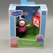 Zoe Zebra Figure and Briefcase Accessory Peppa Pig Toy Peppa s Adventures