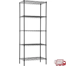Heavy Duty Adjustable Metal Shelving Unit Storage Rack Garage Kitchen Office New