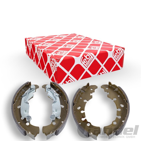 febi Bremsbacken Satz Handbremse Passend FüR Fiat Fiorino Punto Opel Corsa D-image