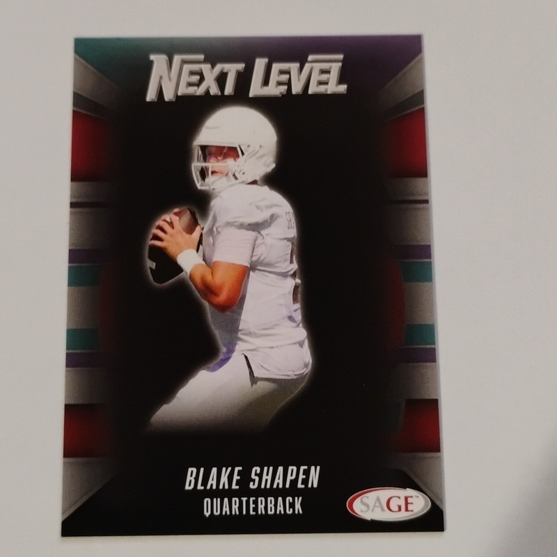 2026 Sage Low Series Football - Blake Shapen #98 - Next Level Silver