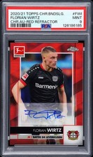 2020-21 Topps Chrome Bundesliga - Florian Wirtz #64 Red Refractor /10 (RC) Auto