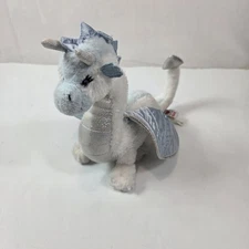 GANZ Webkinz Ice Dragon Plush Blue & White Clean No Code