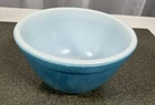 Vintage Rare PYREX Blue # 401 Small Nesting Mixing Bowl 1.5pt Glass Oven Ware