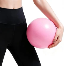 9-Inch Soft Exercise Ball for Pilates, Yoga and Core Training, Anti-Burst Mini F