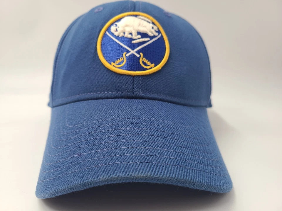 Gorra Buffalo Sabres CCM Vintage Hockey Flex Ajustada (Parece XL+) Hombres NHL Azul Foto 2 de 4