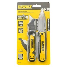 DeWalt Push & Flip Folding Utility & Pocket Knife Set DWHT10997 Brand NEW