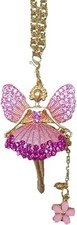 Fairy Car Rear View Mirror Pendant, Crystal Rhinestone Mirror Hanging Ornament,
