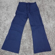 Vintage US Navy Utility Trousers Mens Denim Dead Stock 36XL 30L Flare NOS