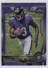 2015 Topps Chrome Rookies Purple Refractor Breshad Perriman #197 1j8k