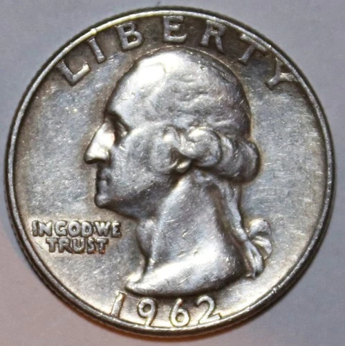 1962-P Washington Quarter - Extra Fine - #1296EA
