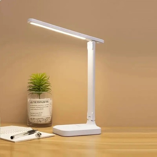 Foldable LED Table Lamp Touch Desk Light Stepless Dimmable USB Rechargeable
