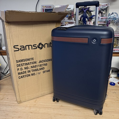 #ad Samsonite Virtuosa Hardside Expandable 21quot; Carry On Spinner Navy $94.98