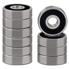 10 Pack 626-2RS Deep Groove Ball Bearings, 6x19x6mm Double Sealed Chrome