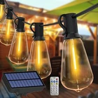 Solar String Lights for Patio Waterproof ST38 LED Light Bulb Garden Party 15/30M