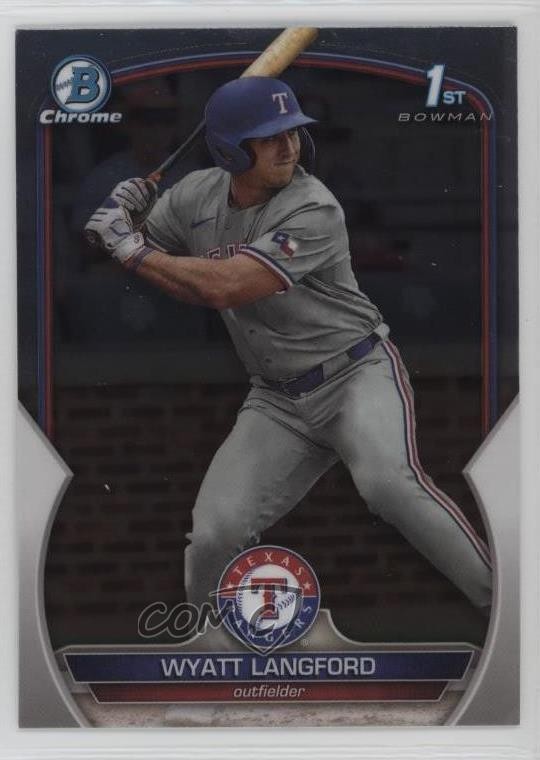 2023 Bowman Draft Chrome Wyatt Langford #BDC-106 12cb