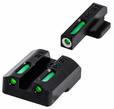 TruGlo TGTG13CZ2A TFX Black Grn Tri Fiber Optic White Outline Front Rear