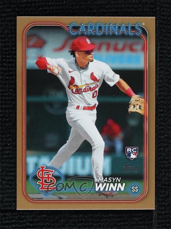 2024 Topps Series 2 Gold 1808/2024 Masyn Winn #480 Rookie RC tv5