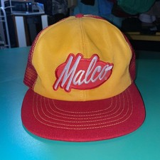 VTG MALCO Tools Snapback Trucker Hat Cap Foam Front Mesh Back Patch Made in USA