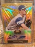 2020 Leaf Valiant Justin Lange Gold Refractor Auto 03/10 Yankees Padres