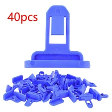 40pcs Fender Flare Retainer Bumper Clip Blue Nylon For Toyota Camry Tacoma RAV4