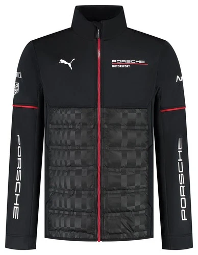 Porsche Motorsport Men's 2025 Team Softshell Jacket - Black
