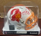 Mike Alstott Signed Tampa Bay Buccaneers TB Mini Helmet Beckett Witness #3W18683