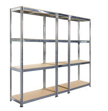 SCHULTE Regalwelt Flex Schwerlastregal 180x220x40 cm, 12 Böden, 90 kg, verzinkt