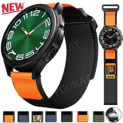 Nylon Armband Für Samsung Galaxy Watch 7 FE 6 5 4 40 44mm 6 4 Classic Ersatz DE