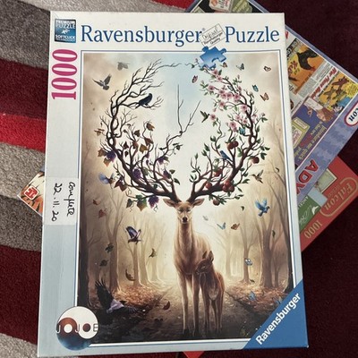 Ravensburger 1000 Teile Puzzle Magischer Hirsch von Jonas Mieder vollständig