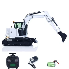 Metal 1/14 RC Excavator C308 3CH Valve 2Arms RC Digger W/ Radio Light Coupler