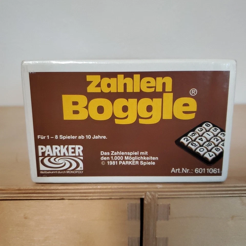 Vintage German Zahlen (Numbers) Boggle  - Parker Bros. 1981 Never Used  - Image 2 of 4