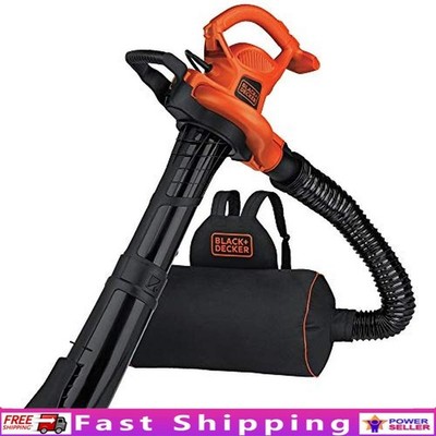 3in1 Electric Leaf Blower Vacuum Mulcher 250mph Airflow Reusable Bag Corded New