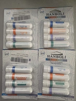 Lot Of 4 Packages Nasal Stick Pack Enhance Breathing Breathe Vapor HANBOLI
