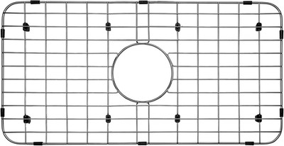 Serene Valley Sink Bottom Grid 24-1/8'' X 12-5/8'', Centered Drain with Corner Rad